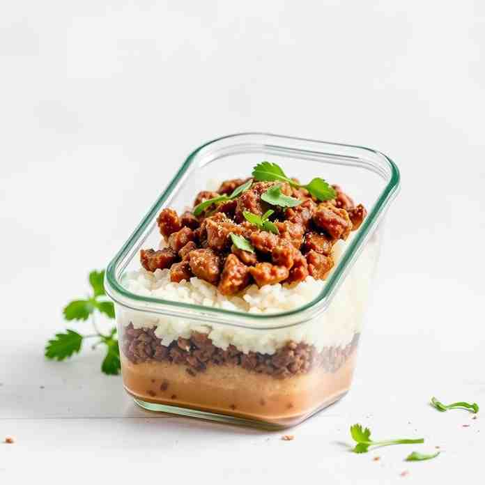 Kousa for One - Easy Ground Beef & Rice Meal Prep